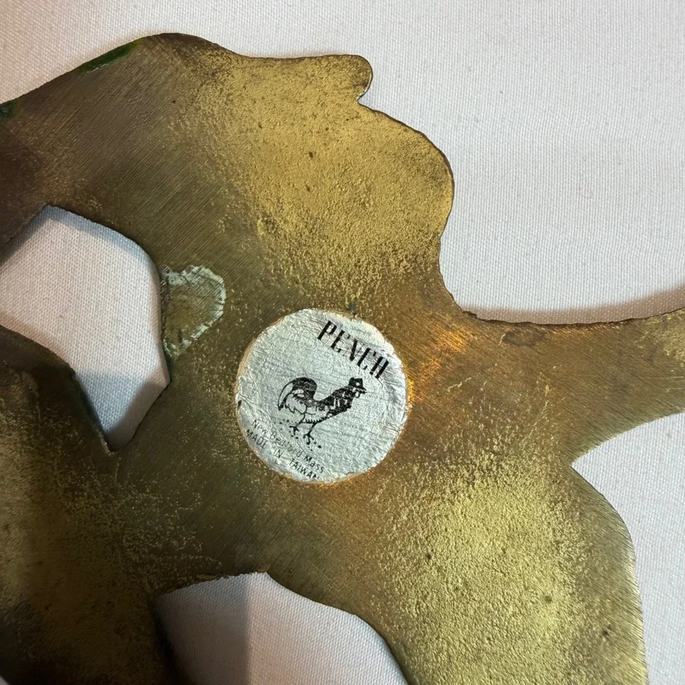 Penco Vintage Flying Geese Brass Trivet Wall Art MCM
